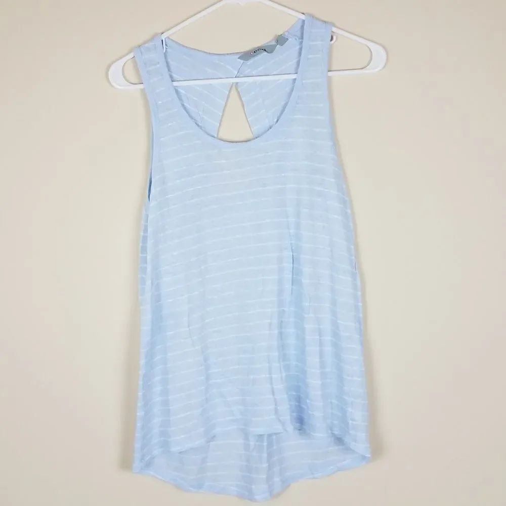 Athleta Striped High Low Tank